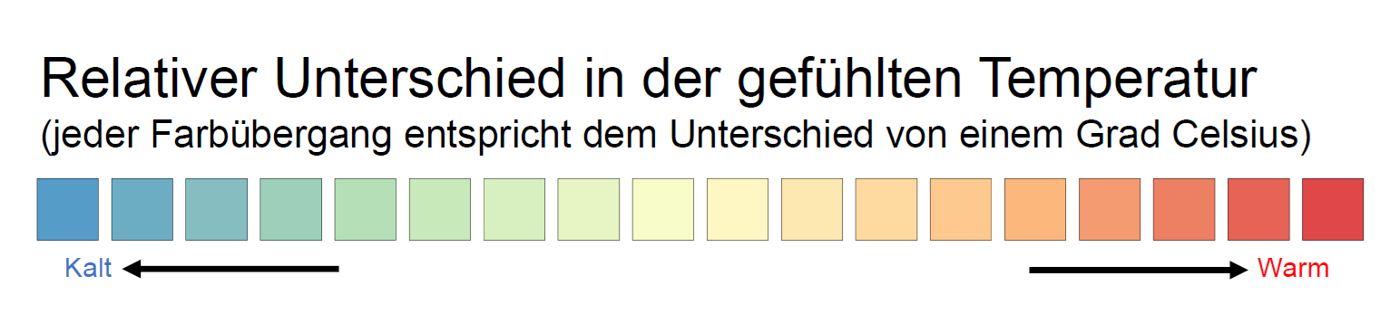 Legende der Kühle-Orte-Karte